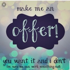 Will accept most offers 70% and ⬆️